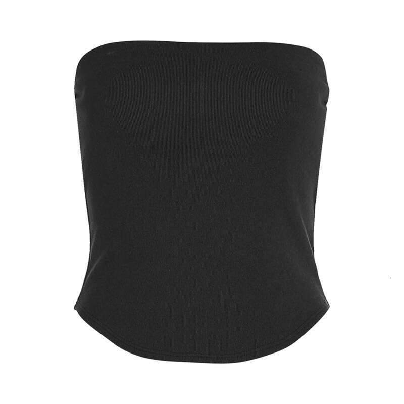 2025 Spring Summer New Women's Solid Color Slim Fashion Off-Shoulder Sexy Backless Tank Top 474