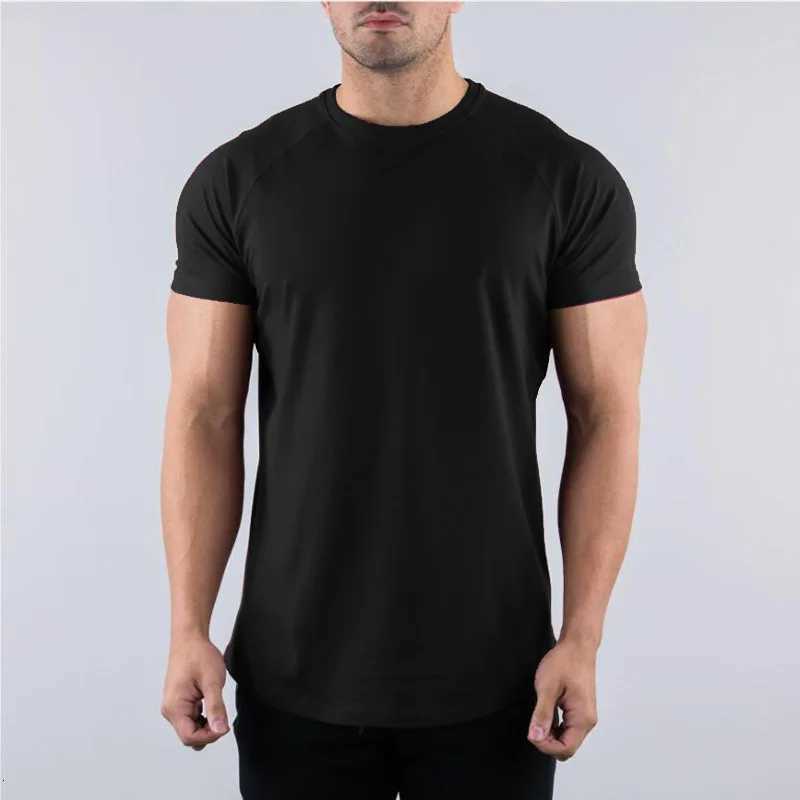 Mens Summer Skinny Casual T-Shirt Short Sleeve Tee Male Gym Fitness Sport Cotton Tops Man Running Workouts Sweatshirt Clothing Y250724
