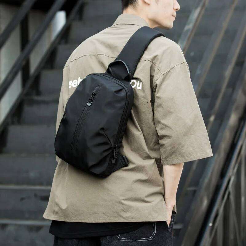 MOYYI Simple Fashion Waterproof Nylon Man Sling Best Lightweight Crossbody Chest Women Sport Travel One Shoulder Bag