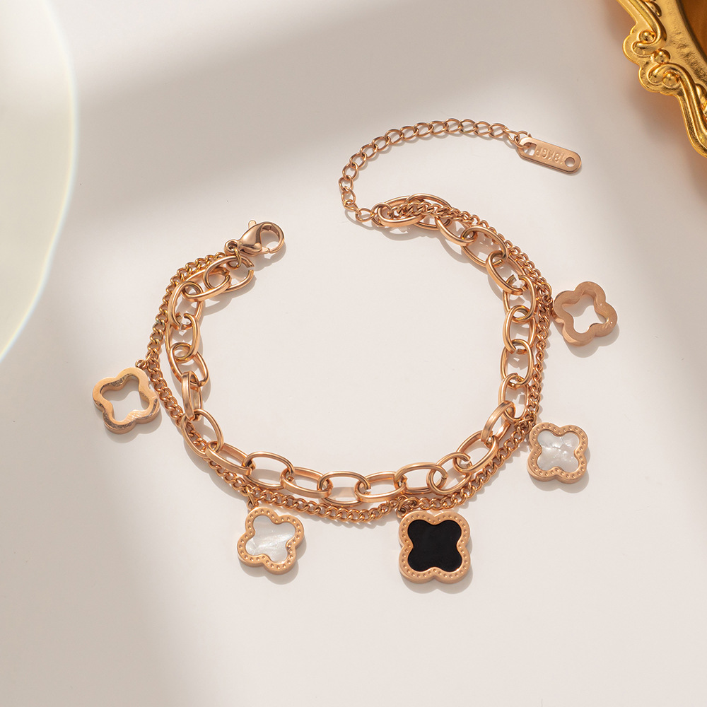 Bracelet Women Luxury Designer jewelry Bracelets Gold Plate Charm Chain Wedding Stainless Steel Gift Party birthday