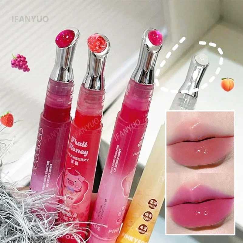Berry Red Lip Oil Hydrating Mirror Lip Gloss Tinted Plumper Moisturizing Lip Care Treatment Makeup Clear Colored Lipstick BalmXJ250724