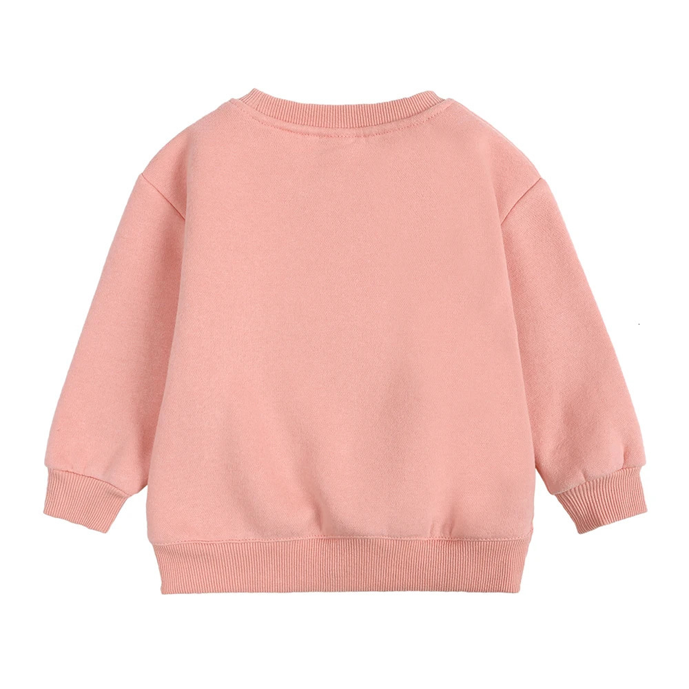 2025 Winter Autumn Hoodies Pullovers Kids Boys Girls Clothes Korean Baby Thicken Fleece Sweatshirt Childrens Clothing 6M-7T 250724