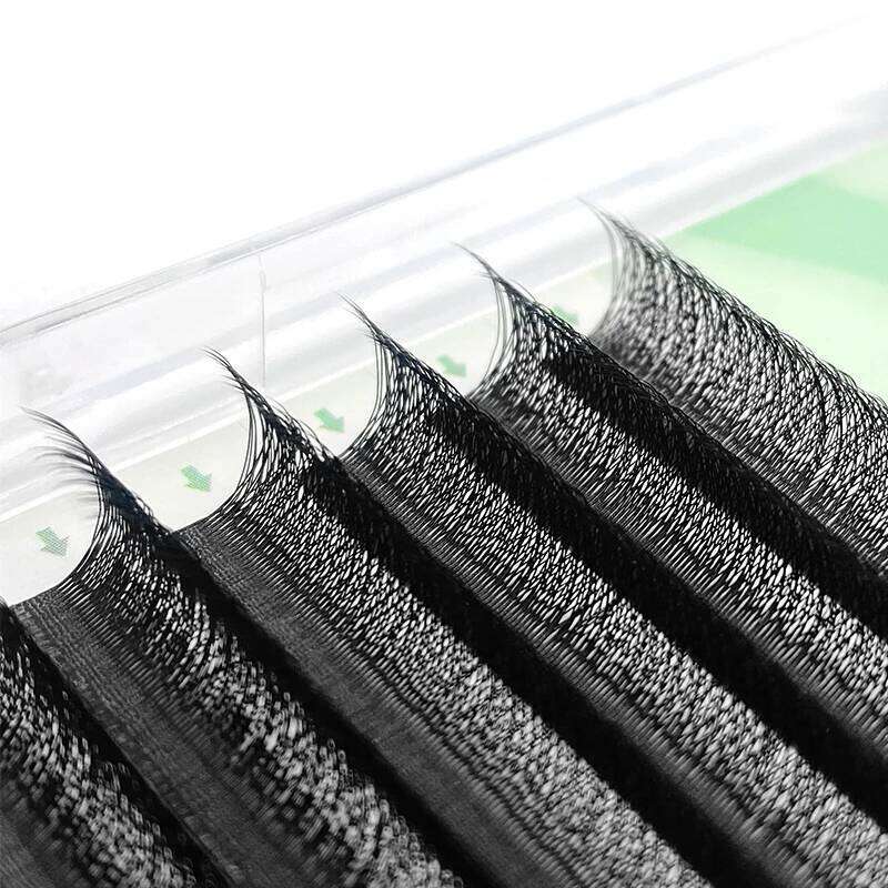 NATUHANA W-Shaped 5D 4D Colorful Eyelash Extensions Premade Volume Fans W Shape Lashes Natural Soft False Eyelashes