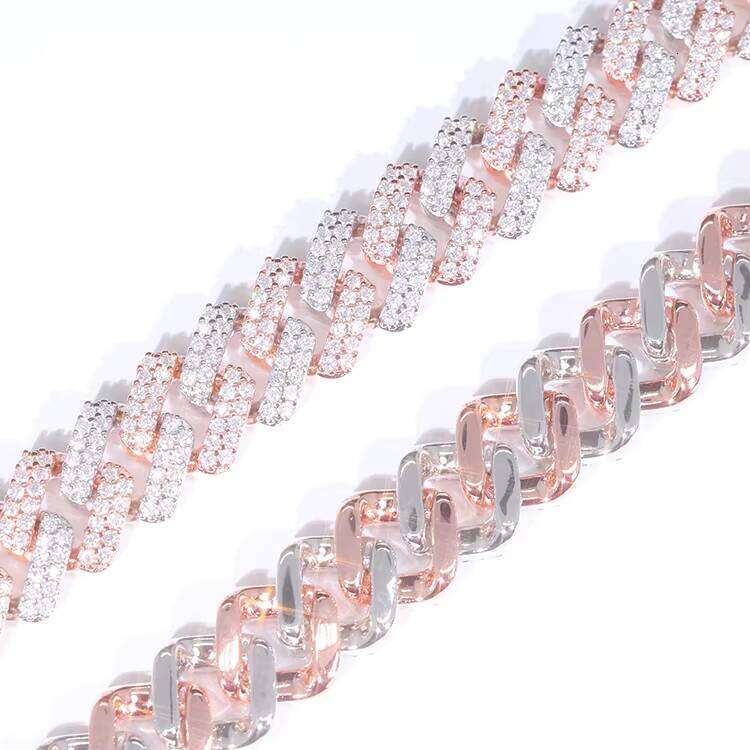 XG 10mm Chain Necklaces for Men Pass Dia test Sier Iced Out Vvs Moissanite Cuban Link Chains