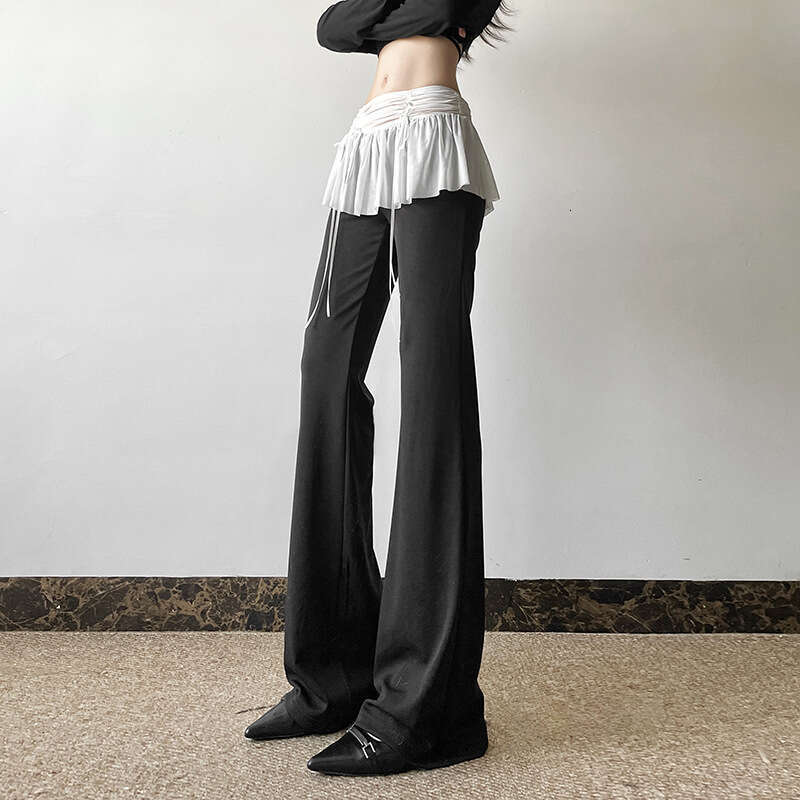 2024 Autumn New Women's Fashion Street Style High Waist Versatile Slimming Straight Casual Pants b31