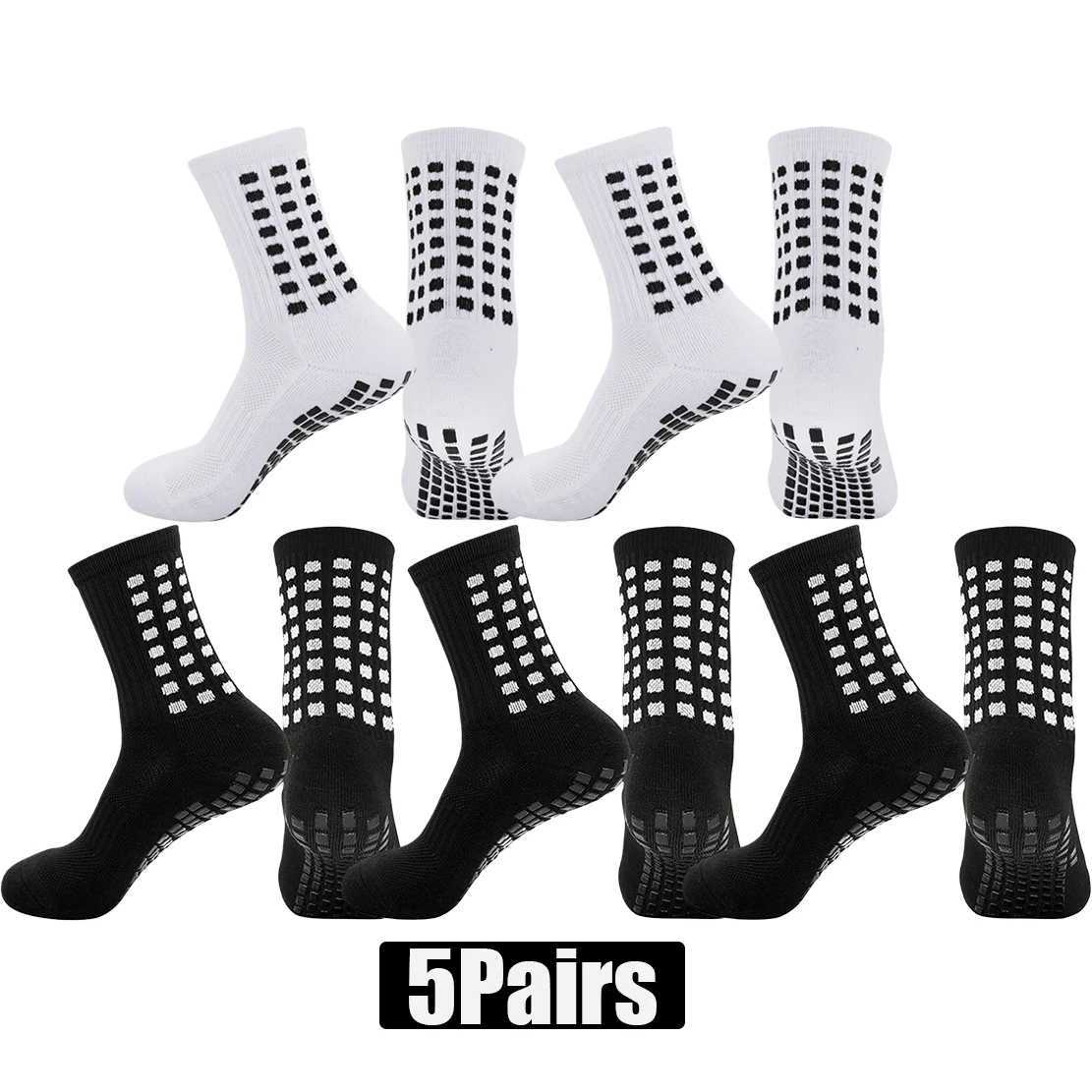 5Pairs Men Women Non Slip Sports Socks for Basketball Baseball Soccer Running Tennis X250725