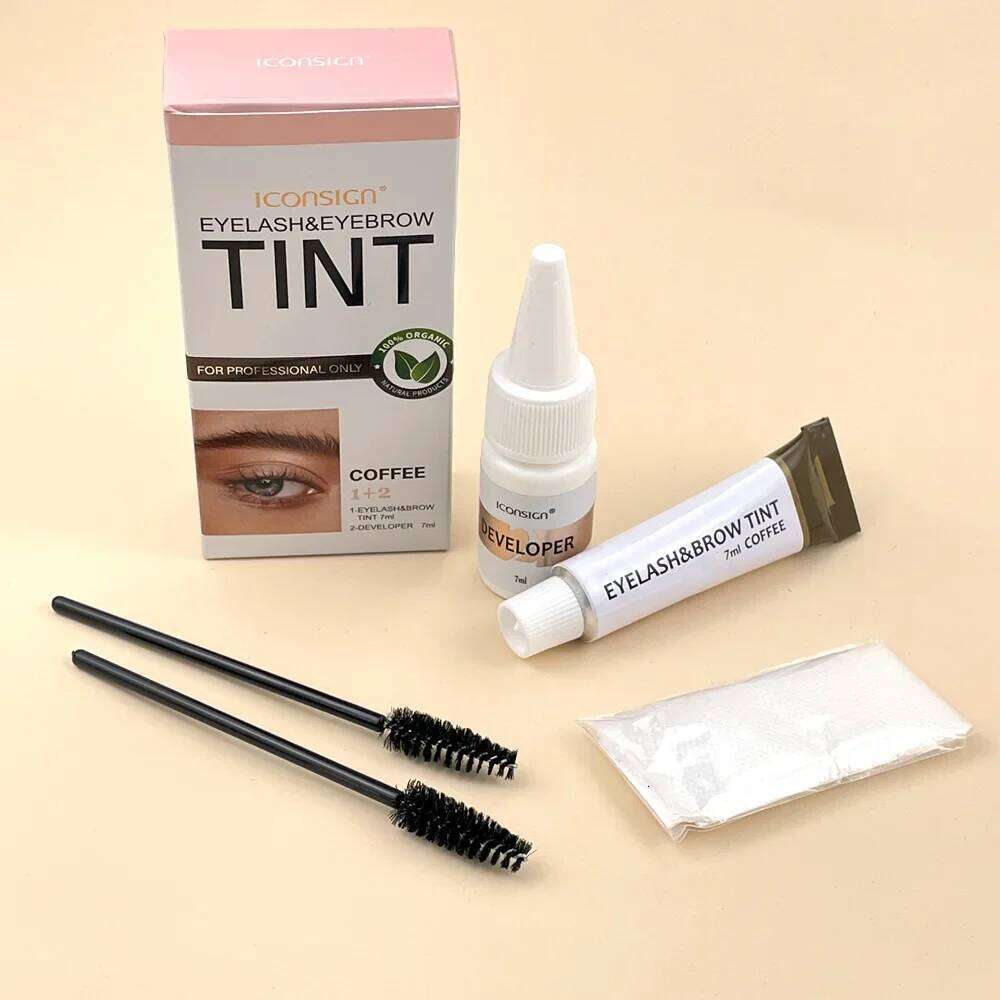 3Colors Eyelash Kit Fast Tint Dye Gel Eyebrow Cream Brow Enhancers Henna Mascara Makeup Tool X250725