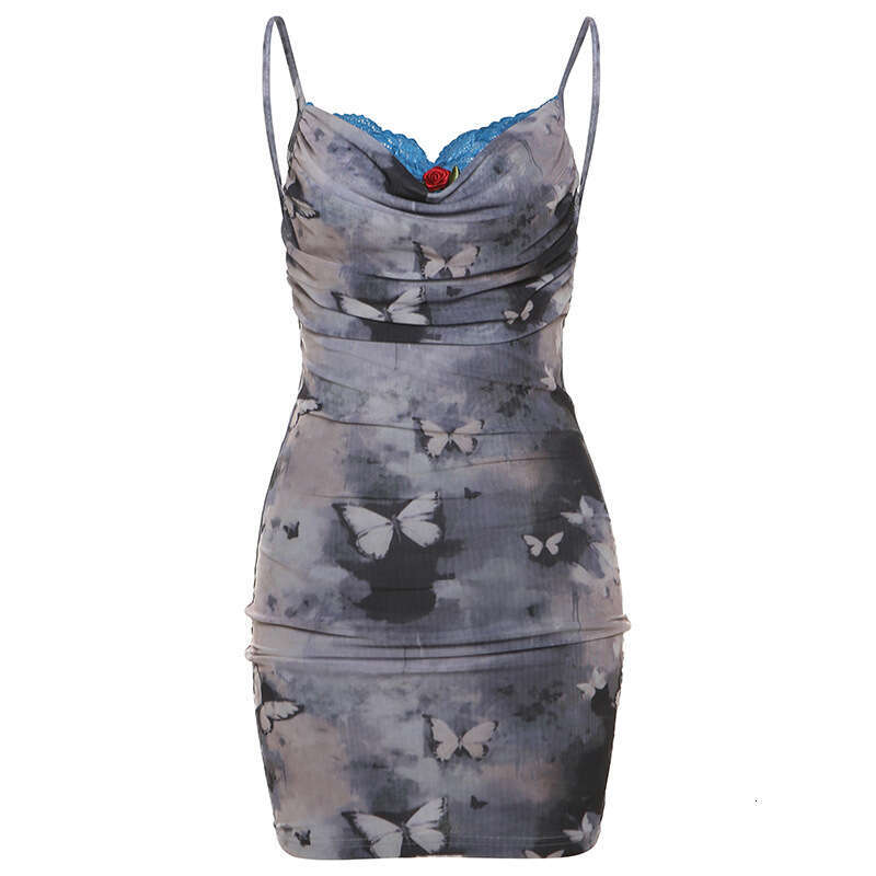 2024 Summer New Fashion Sexy Strap High Waist Bodycon Dress for Women 5da