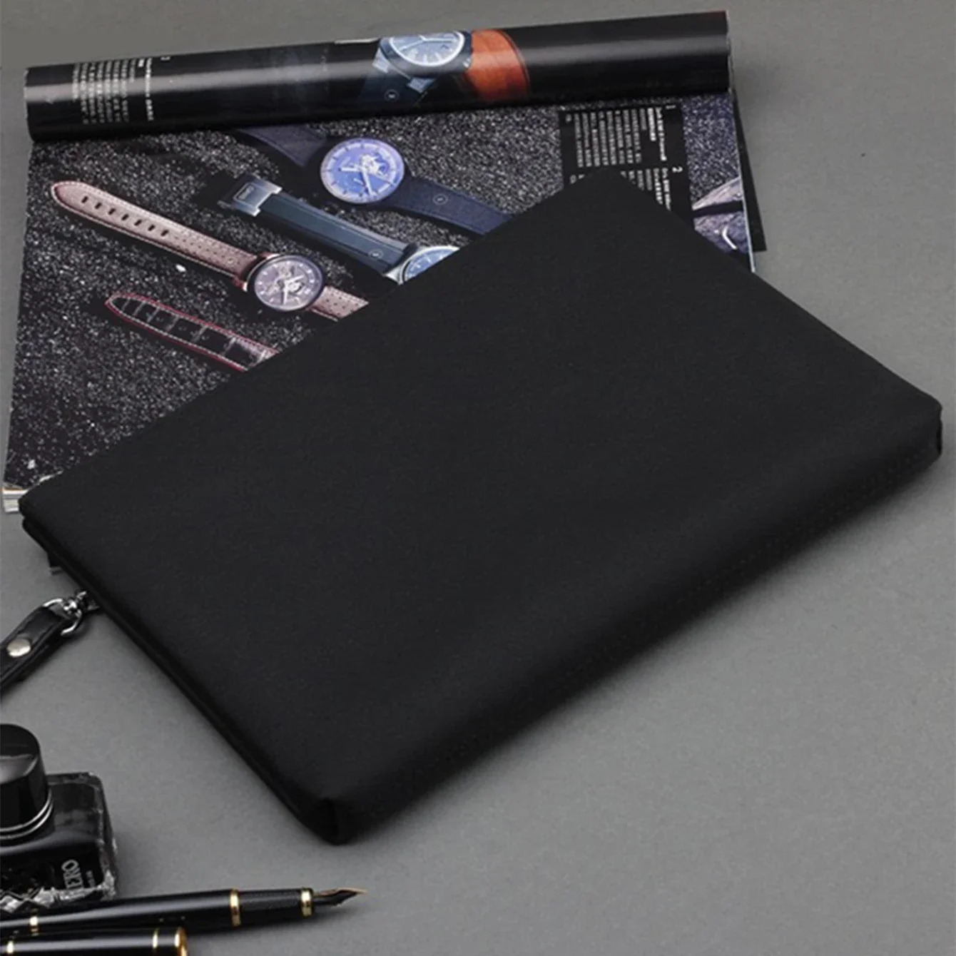 Business Simple Clutch Bag Fashion Casual Slim Portable Zipper Wristlet Bag Mens Handheld Armpit Bag 250723