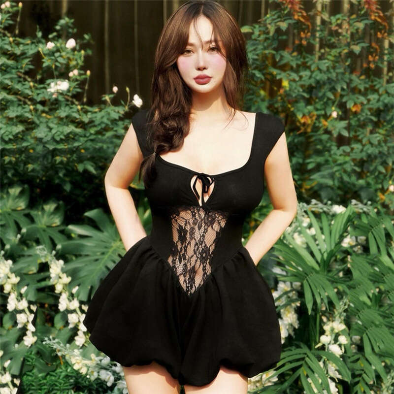2024 Autumn Winter New Women's Solid Color Slim High Waist Street Fashion Strap Backless Dress 438