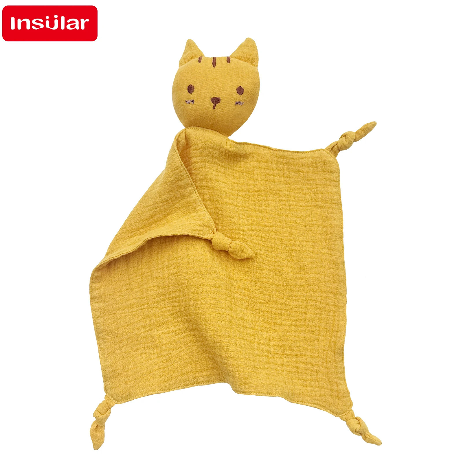 Muslin Baby Comfort Towel Cotton Comforter Blanket Soft born Sleeping Dolls Kids Fashion Sleep Toy Soothing Appease Bibs 250725