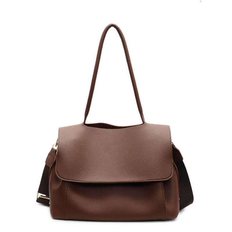 Summer New Women s Shoulder Bag New Large Capacity Handbag Flip Underarm Bag Summer New Women s Crossbody Bag New Lychee Pattern Designer Bag
