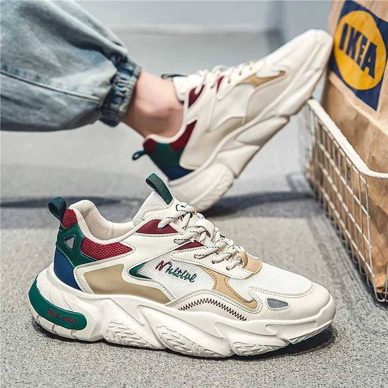 Breathable Mesh Mens Sneakers Sports Casual Man Sneaker Elevator Shoes Designer Platform Man Trainers Comfortable Running Shoes XJ250725