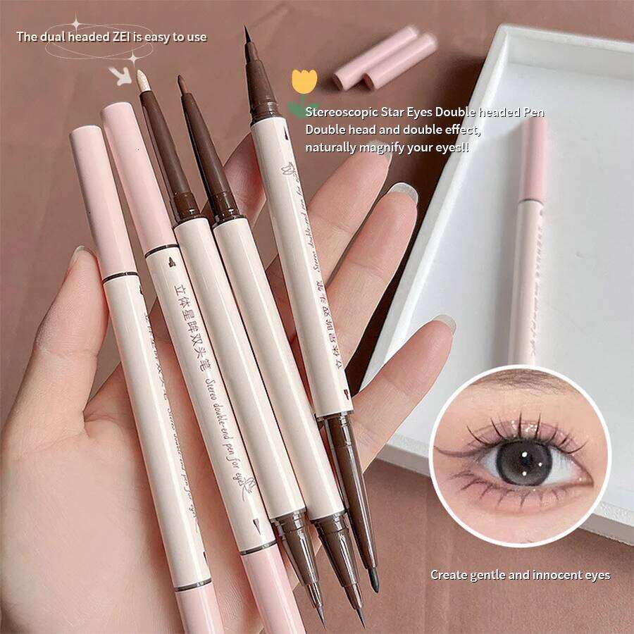 Eyeliner Double Head Pen For Smooth Delicate Quick Drying Film Forming Waterproof And Sweat Proof Eye Makeup X250725 X250725