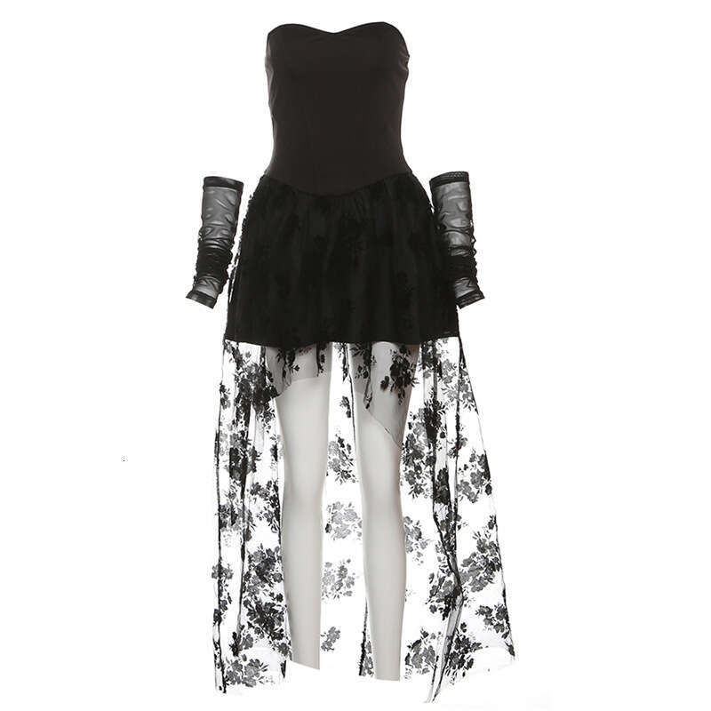 2025 Spring New Women's Solid Color Slim Fit Fashion Off-Shoulder Sleeveless Dress 462