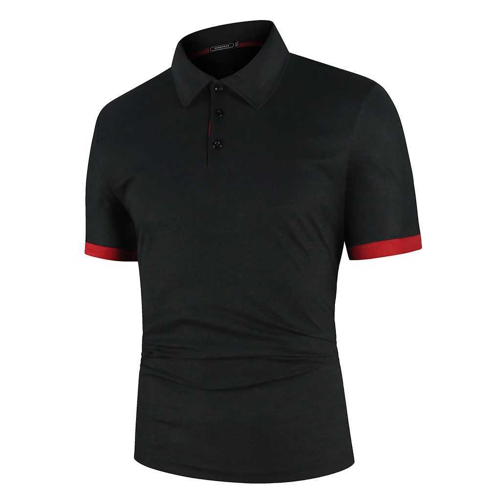 Men Polo Men Shirt Short Sleeve Polo Shirt Contrast Color Polo New Clothing Summer Streetwear Casual Fashion Men tops XJ250725