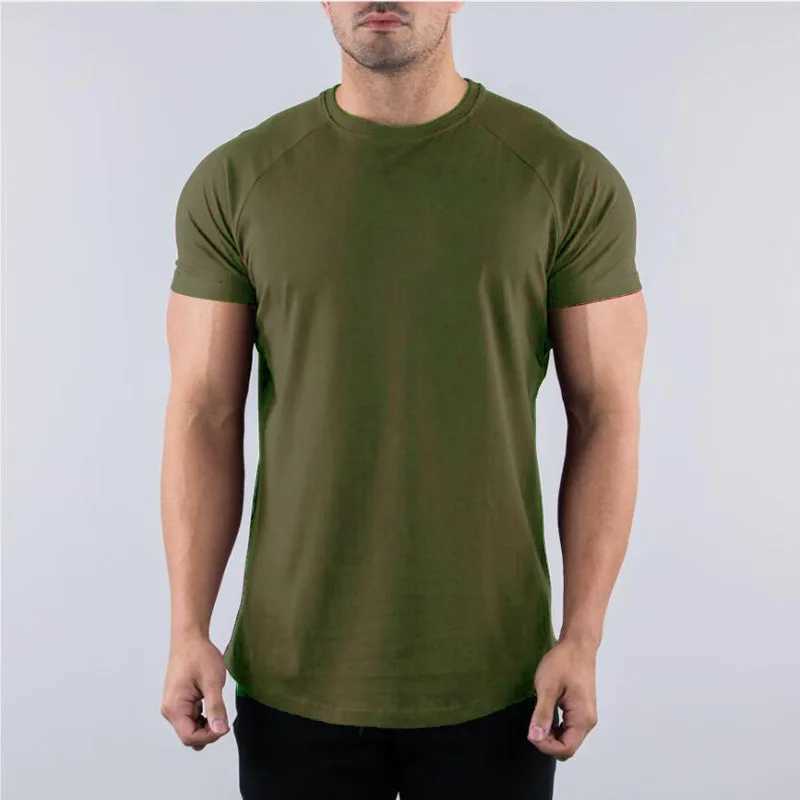 Mens Summer Skinny Casual T-Shirt Short Sleeve Tee Male Gym Fitness Sport Cotton Tops Man Running Workouts Sweatshirt Clothing Y250724