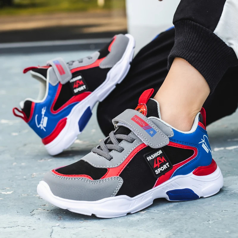 Four Seasons Childrens Fashion Sports Shoes Boys Running Leisure Breathable Outdoor Kids Lightweight Sneakers Shoes 250725