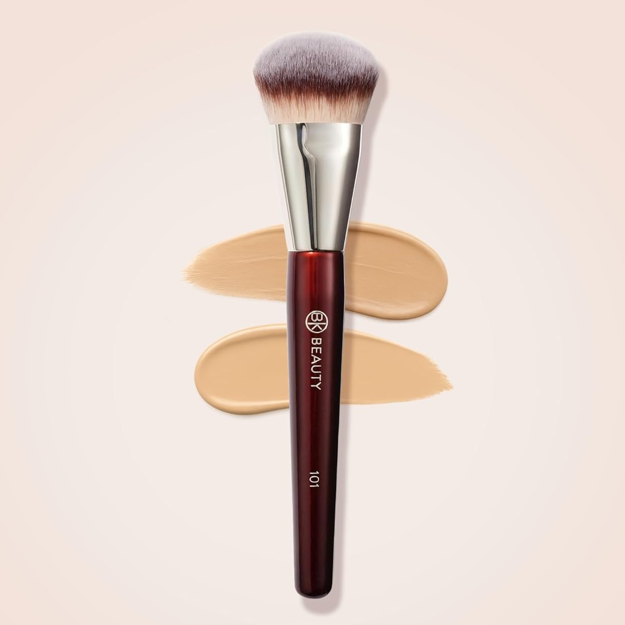 BK101 Contoured Foundation Brush Face Makeup Brush Liquid Cream Foundations Cosmetic Tool