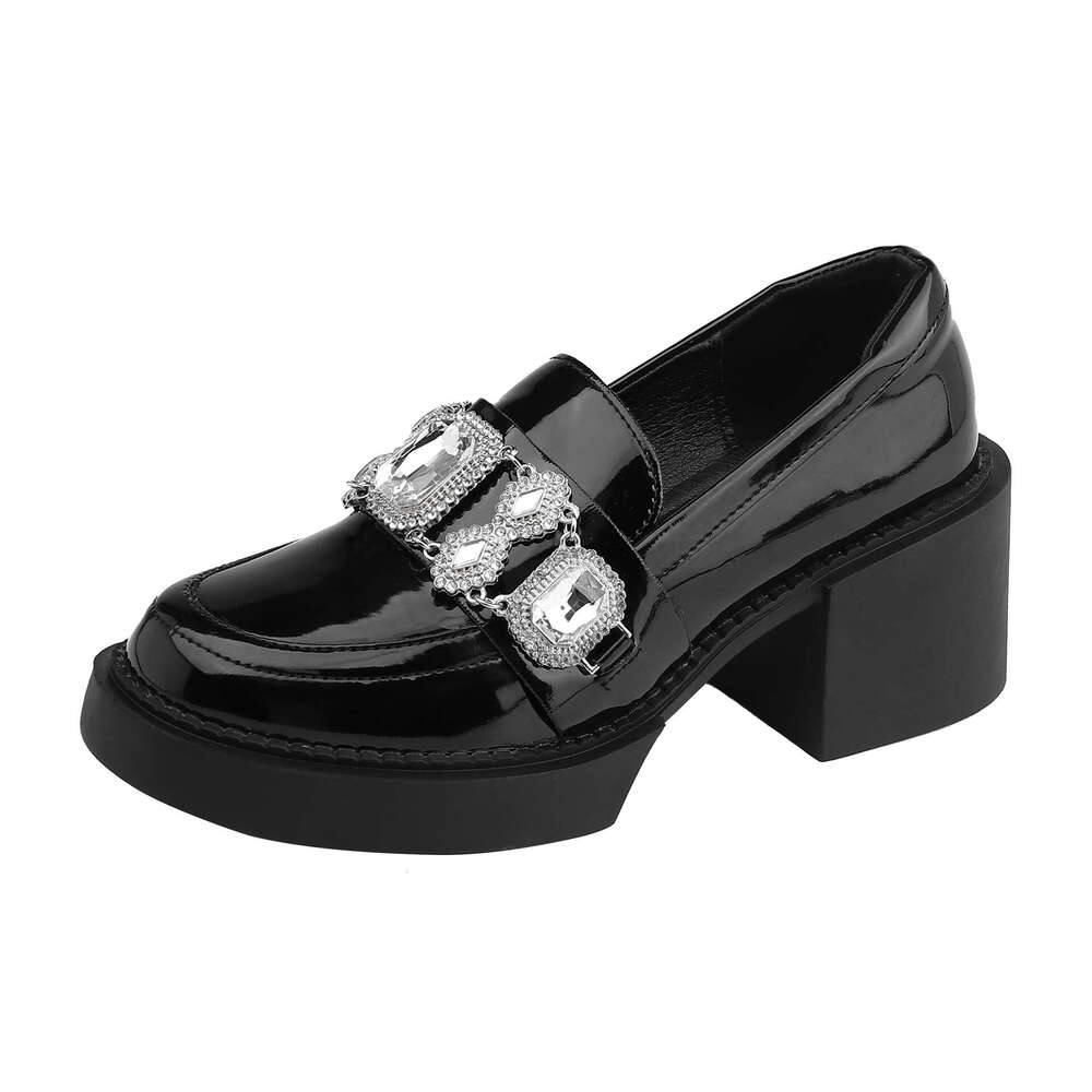 British Loafers 2025 New Small Height Increasing Flats Shallow Versatile College Style Leather Shoes for Women