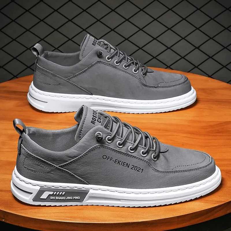 Mens Leather Shoes Fi Sneakers for Driving Walking Office Comfortable Men Slip Skate Flats N Slip Youth Shoe 2025 XJ250725