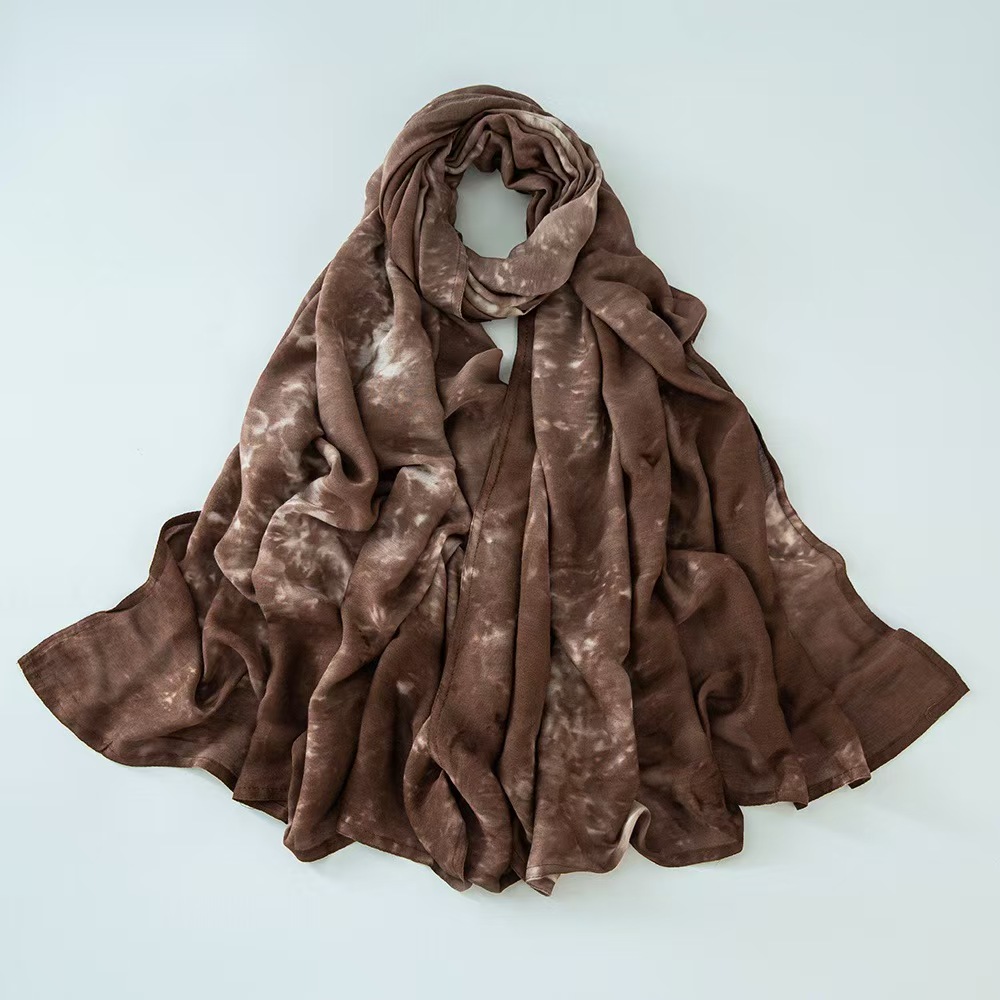 T1304 ink painting modal cotton shawl tie-dye print scarf ethnic headscarf female scarf