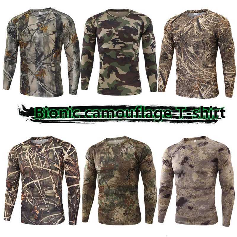 Mege Tactical Camouflage T-shirt Men Long Sleeve Camisa masculina Quick Dry Outdoor Military Airsoft Paintball Training Clothing Y250724
