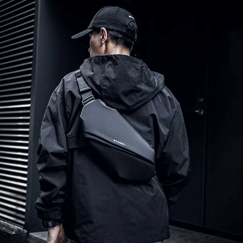 Small Crossbody Bag for Men with Adjustable Strap Waterproof Backpack Purse Shoulder Bag for Outdoors Hiking Traveling Cling Bag Y250724