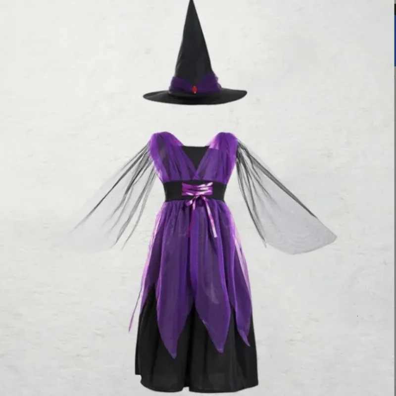 Childrens Role-playing Witch Costumes Baby Girls Halloween Costumes Cosplay Costumes Kids Dress Performance Costumes Z250725