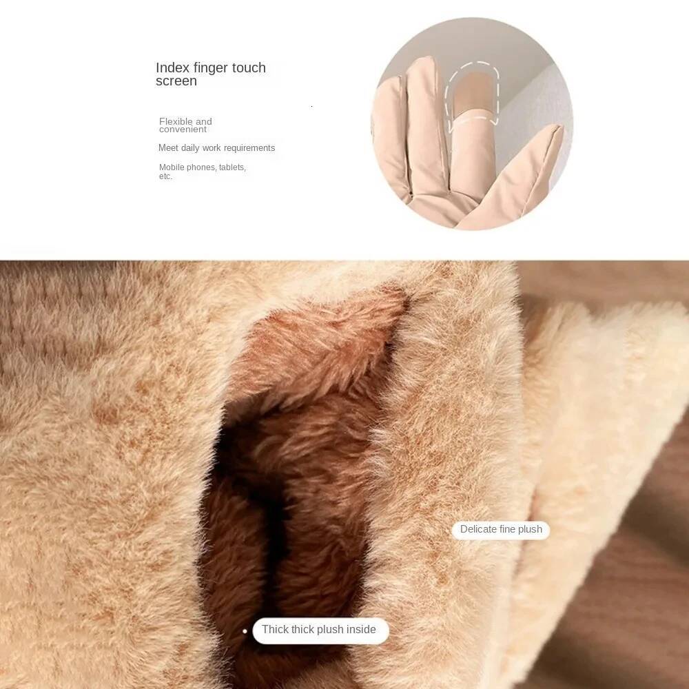 Touch Screen New Wind Waterproof Cold Resistance Cycling Gloves Thermal Fleece Warm Skiing Mittens Winter ddmythur