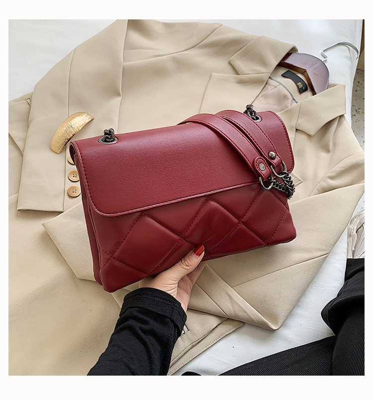 2025 Summer New Women's Crossbody Bag Women's Fashion Quilted Summer New Texture Crossbody Bag Fashion Chain Women's Shoulder Bag New D