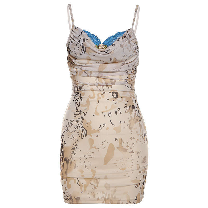 2024 Summer New Fashion Sexy Strap High Waist Bodycon Dress for Women 5da