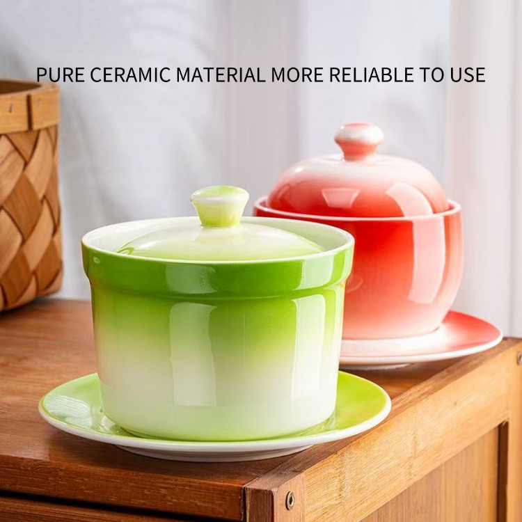 Durable Stewed Egg Bowl - Multi-Purpose Steaming Pot for Eggs