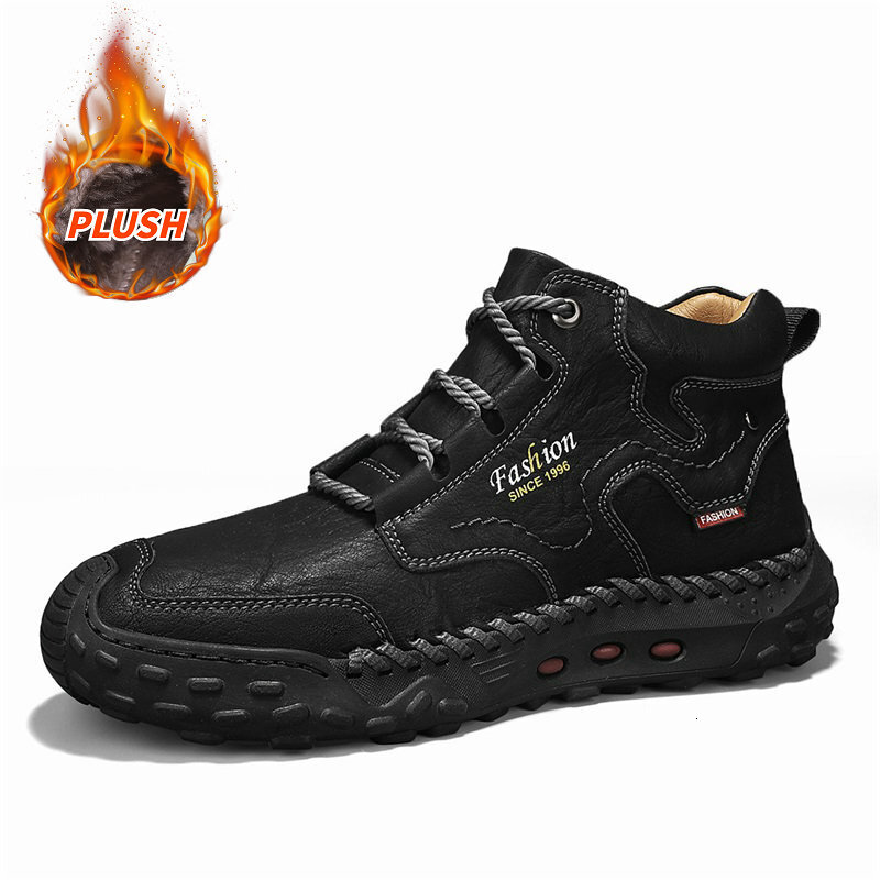 Ankle Outdoor Casual Boots Trendy Mid-Top Men's Shoes