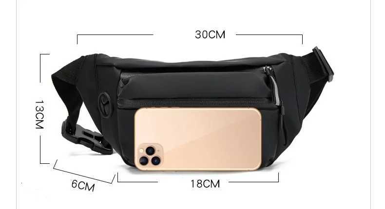 Men Waterproof Belt Bag Fi Ch Pack M Waterproof Waist Bag Outdoor Sport Pack Mens Travel Shoulder Bags Waist Bag Y250724