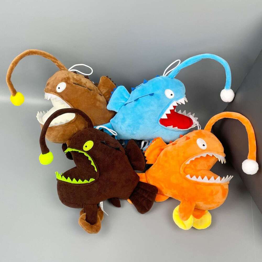 New Monkfish Slippers Devil Lantern Fish Plush Toy Game Peripheral