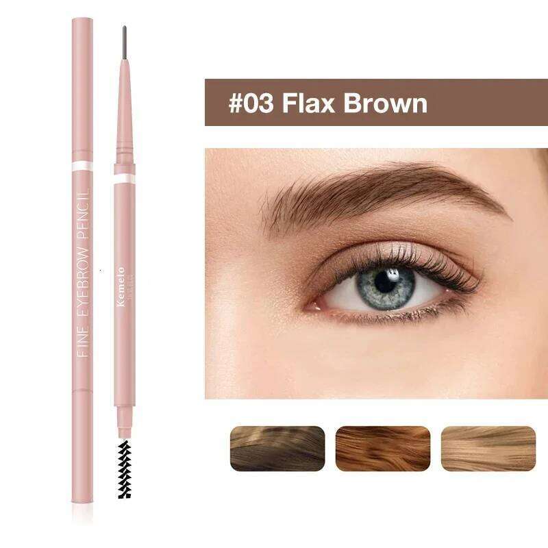 1PC Waterproof Double-Ended 1.5mm Ultra Fine Eyebrow Pencil Sweat-proof Long Lasting Professional Eye Makeup X250725