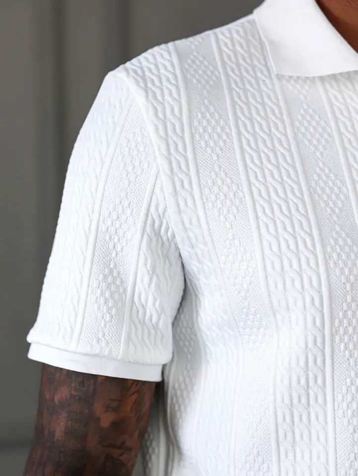 Mens Summer Casual Fashion Polo Shirt is Versatile and Suitable for Any Occasion with Lightweight and Breathable Fabric XJ250725