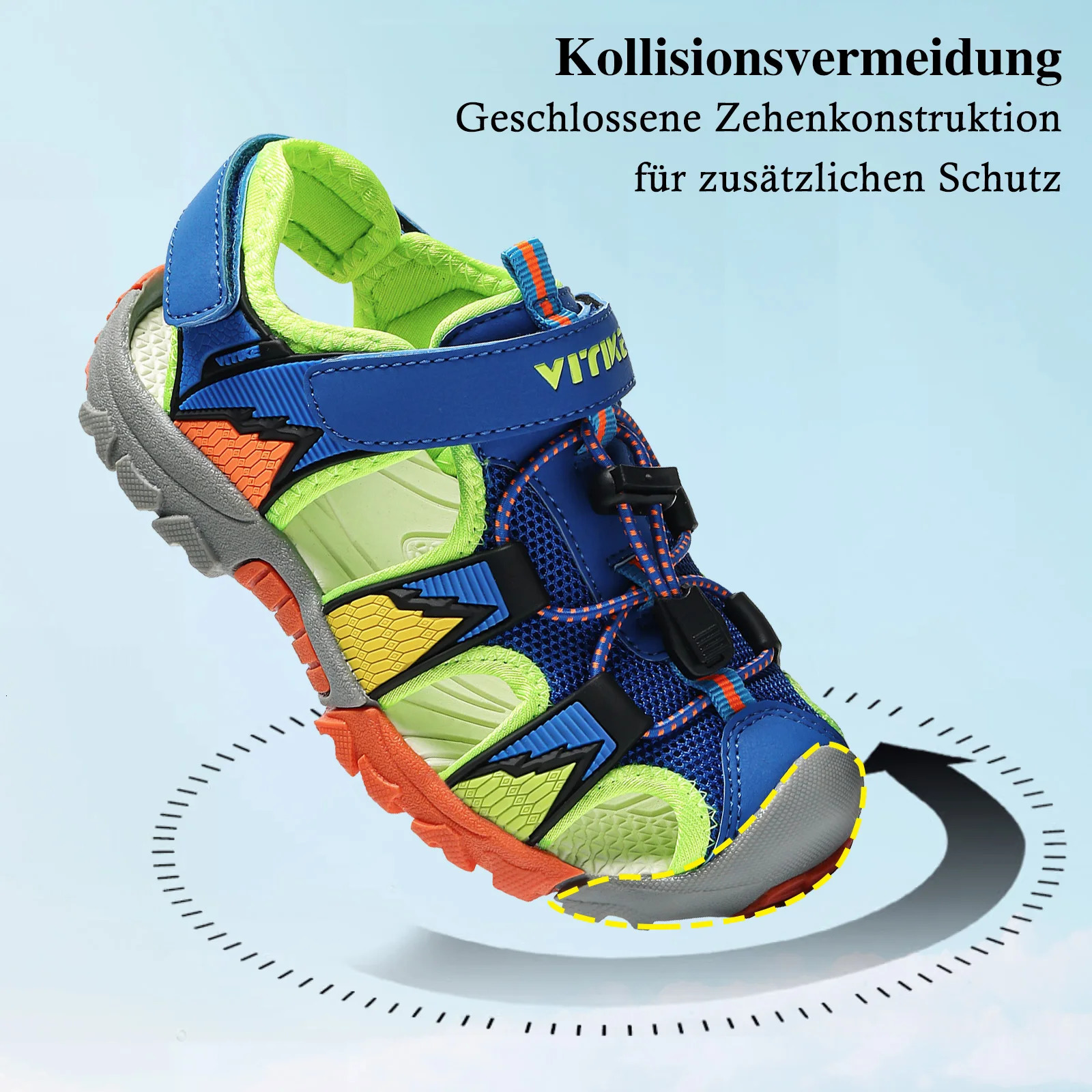 Boys Girls Sports Sandals Summer Kids Closed Toe Outdoor Athletic Water Shoes Child Pool Beach Sandals 250725