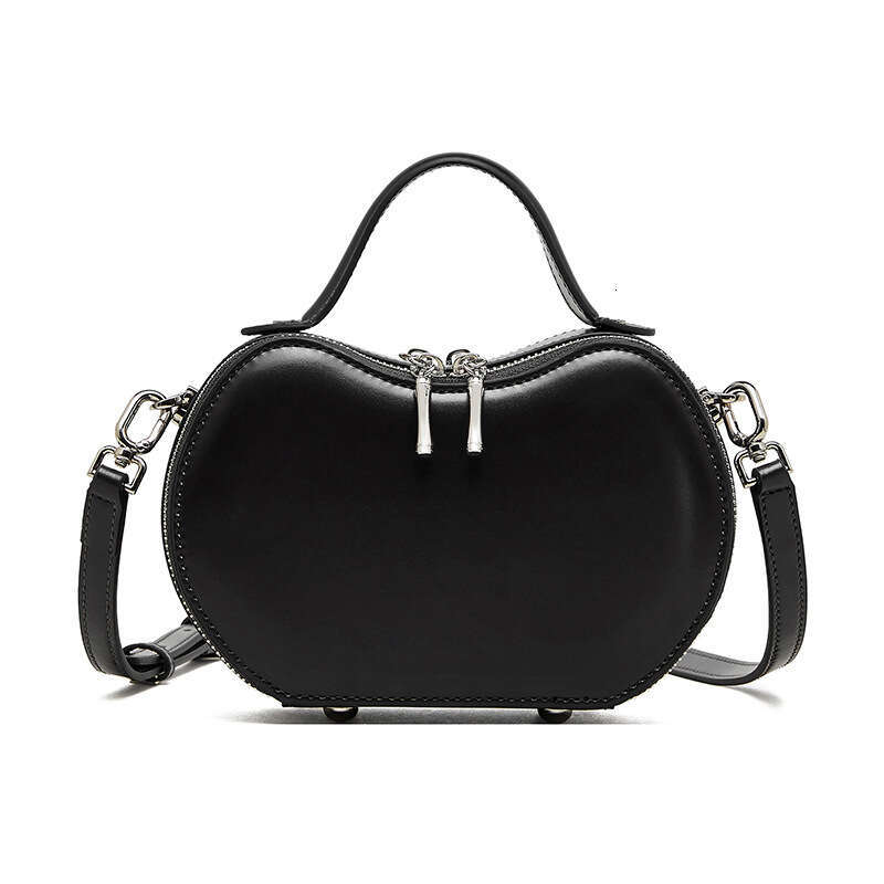 Genuine Leather Niche Design Red Apple for Women 2025 Summer New Handbag Commuter Underarm Shoulder Bag Trendy