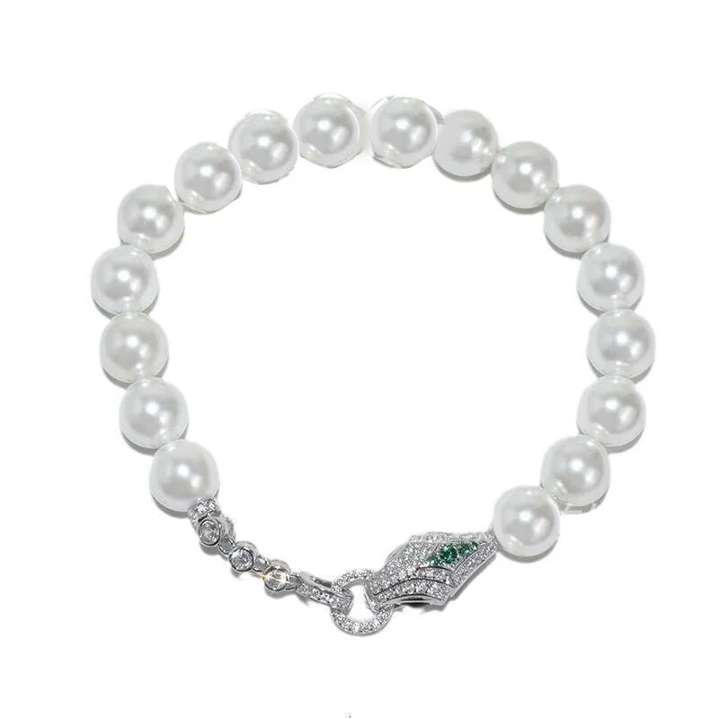 High-end S Pure Sier Spirit Year of Dragon Snake Farewell to Old and Welcome the New Mother-of-Pearl Necklace for Women