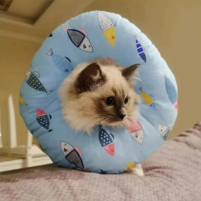 Anti-bite Lick Cat Dog Elizabeth Collar Aerated Wound Protective Pet Kitten Shame Ring Neckband Anti Scratch Cone After Surgery 250716