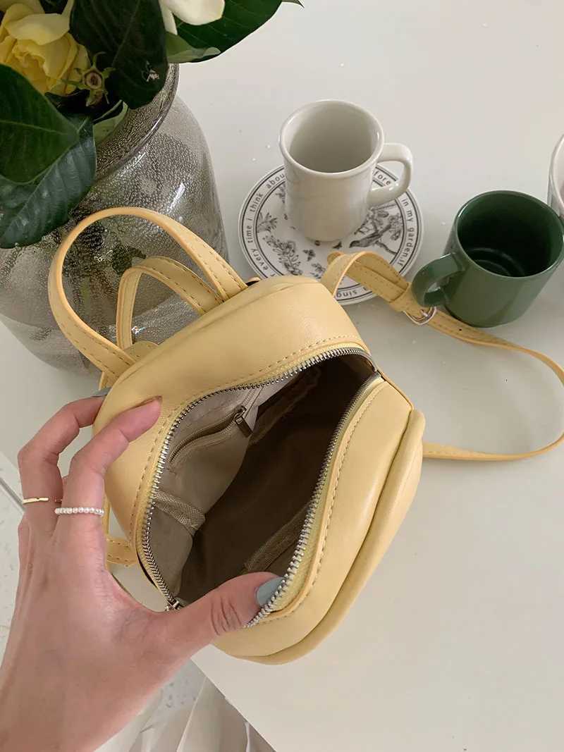 Soft PU Leather Wen Backpack Small Casual Travel Ladies Backpack Fi Fem School Bag for Girls Bagpack Mochila Daypack Y250724