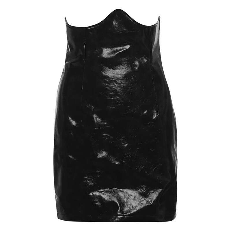 2024 Autumn Winter New Women's Solid Color Slim Halter Neck Vest Fashion High Waist Skirt Set 13c