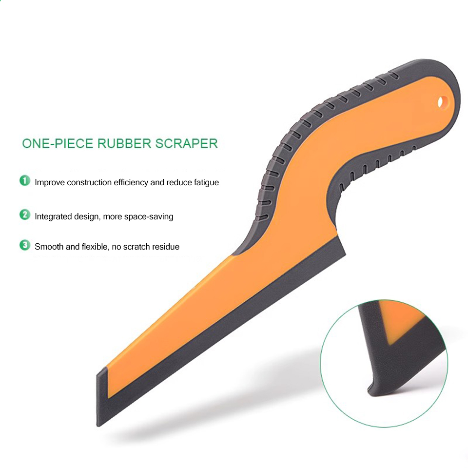 Professional Comfort Grip Squeegee with Soft Rubber Blade | Ergonomic Tool for Scratch-Free Car PPF Installation, Window Tinting & Glass/Mirror Cleani