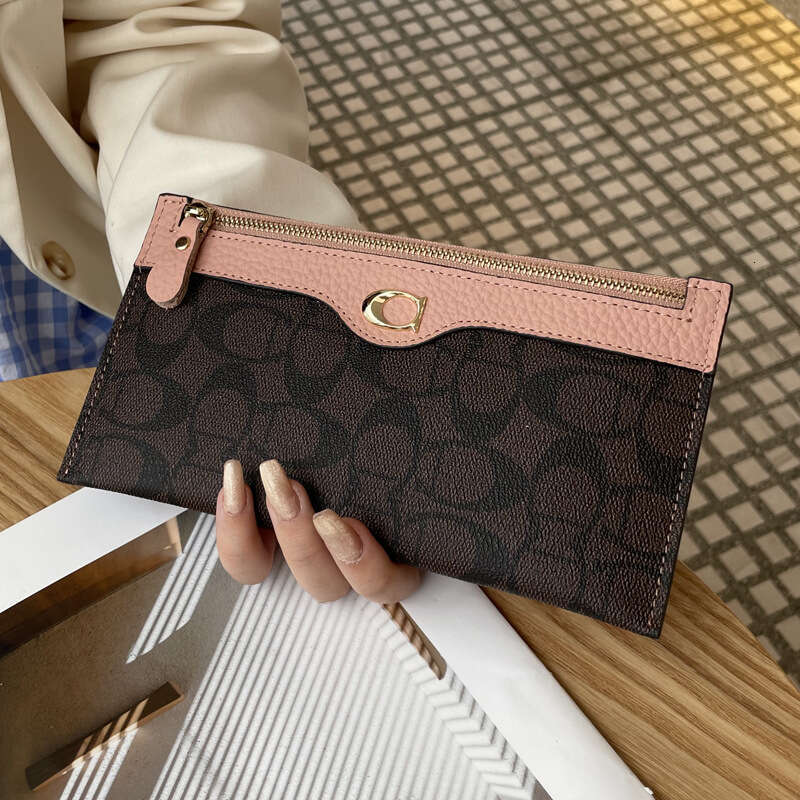 Long for Women New Fashion Trend Ultra-Thin Wallet High-End Feel Compact Niche Design Phone Bag