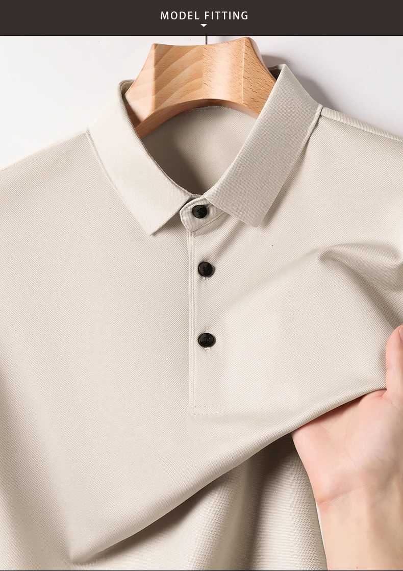 Short Sleeve T-shirt Mens Lapel 2024 New Summer Half Sleeve Casual Versatile Top Polo Shirt MenXJ250725