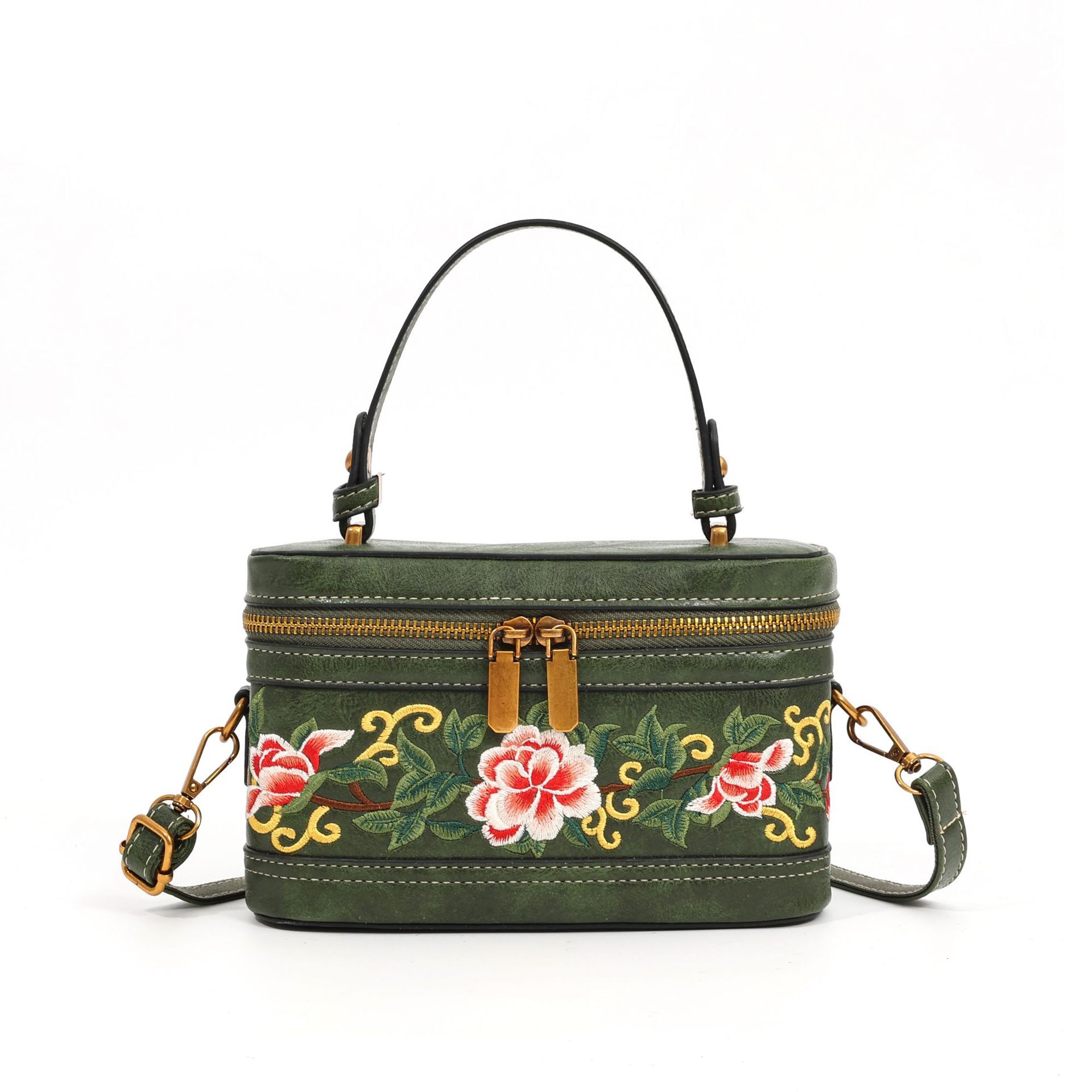 Luxury Brand Designer Bag Super Popular Brocade Chinese Style Bucket Bag Single Shoulder Bag Suzhou Embroidery 2025 Summer New Women's Bag Versat