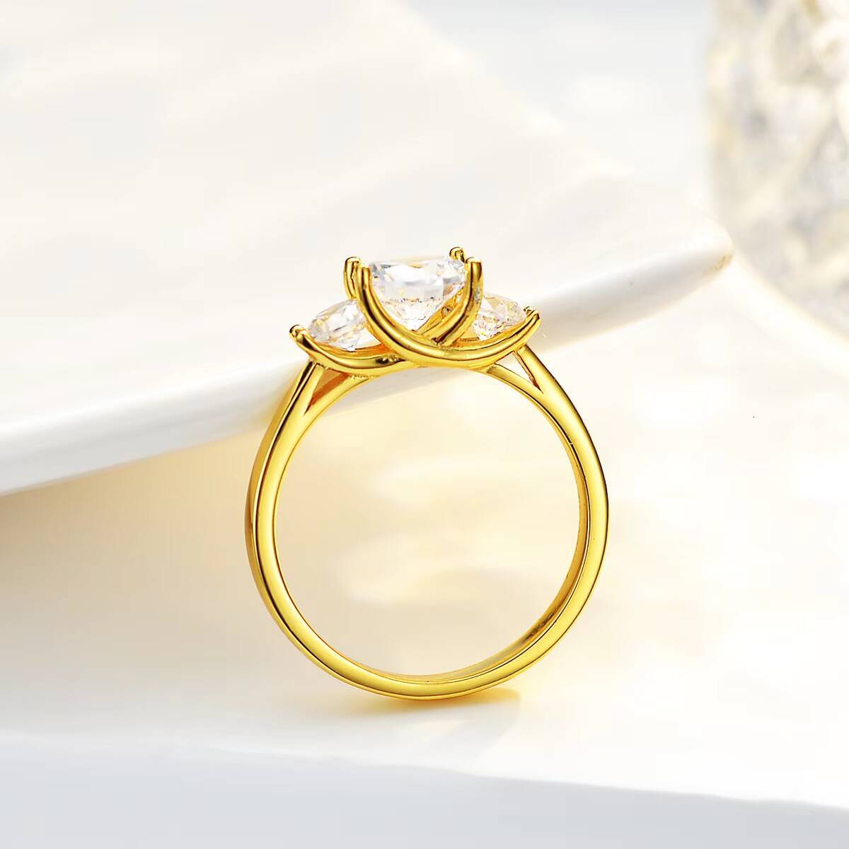 925 Sterling Silver Rings Moissanite Rings Women EngagementFine Engagement Moissanite Ring