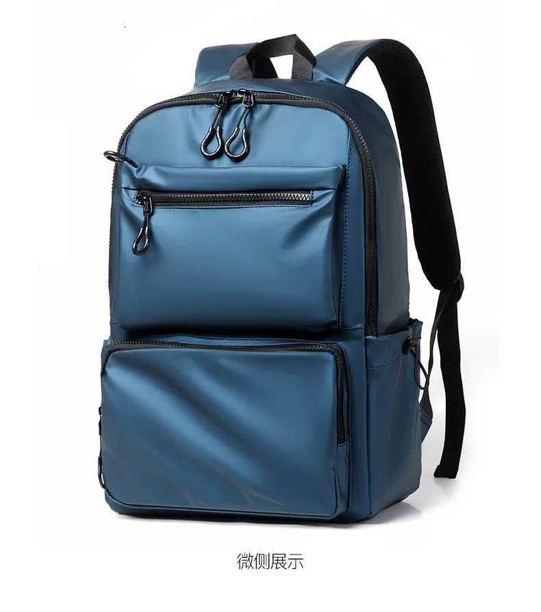 Mens Casual Backpack Business Backpack Computer Bag Korean Style Trend Student Backpack Travel Backpack Bags Backpack Y250724